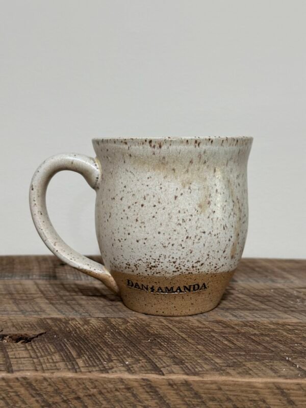 "Happy and Free" Custom Handmade Pottery Mug - Image 3