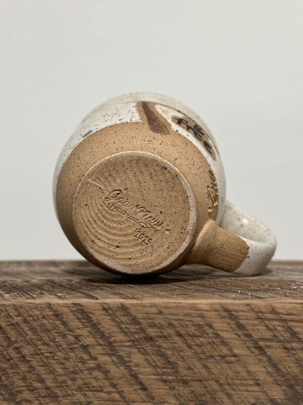 "Happy and Free" Custom Handmade Pottery Mug - Image 4